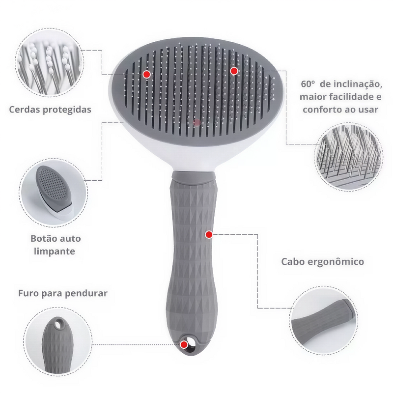 Escova Pet Brush - Remove Nó